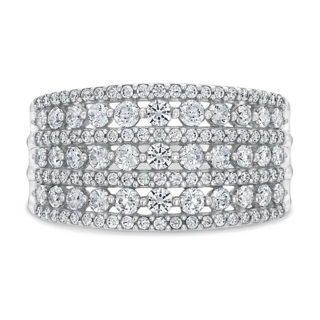 Ellaura Women's 1ctw Oval Baguette and Round Diamond White Gold Ring Guard | Embrace Collection - Size 6