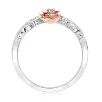 Enchanted Disney Fine Jewelry Diamond Belle Princess Ring 1/10ctw