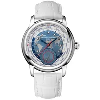Frederique Constant Classics Worldtimer Manufacture Summer of 76 Limited Edition Watch Set | 42mm | FC-718USWM4H6
