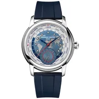 Frederique Constant Classics Worldtimer Manufacture Summer of 76 Limited Edition Watch Set | 42mm | FC-718USWM4H6
