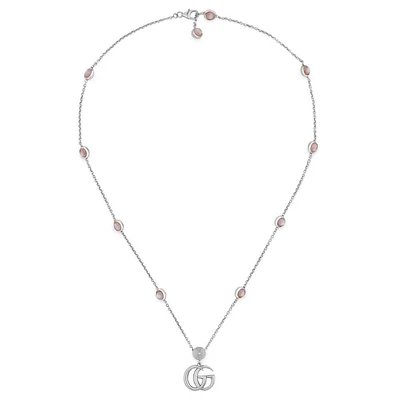 Gucci Double G Mother of Pearl Necklace