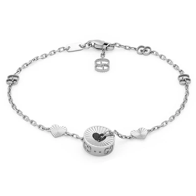 Gucci Icon Heart White Gold Bracelet