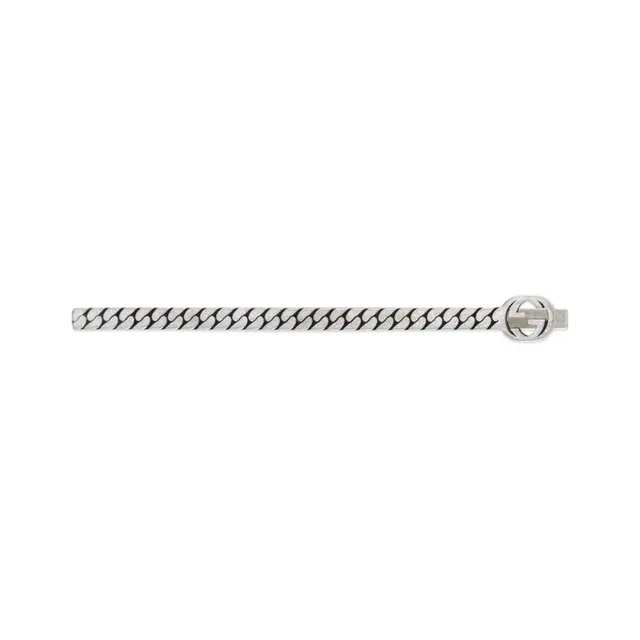 GUCCI Yellow Gold Tie Bar With Interlocking G (579805 J8500 0718)