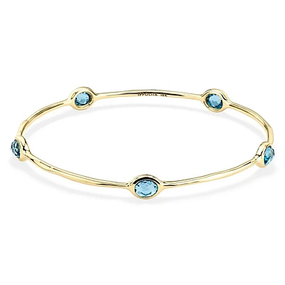 IPPOLITA 5-Stone Bangle in Yellow Gold - ROCK CANDY