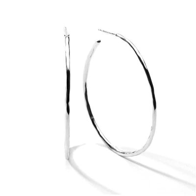 IPPOLITA Silver Squiggle Hoop Earrings - CLASSICO