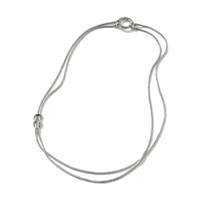 John Hardy Sterling Silver Love Knot Necklace | 18 - 24 Inches