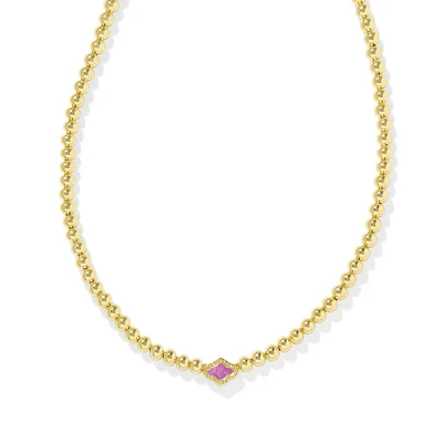 Kendra Scott Abbie Beaded Necklace in Azalea Illusion