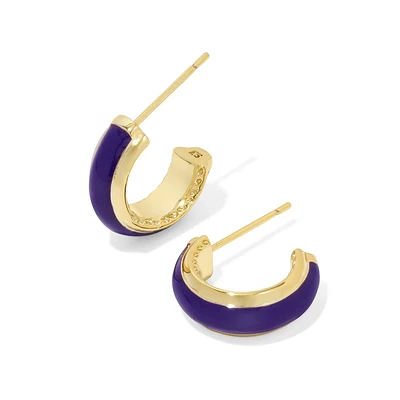 Kendra Scott Ainsley Huggie Earrings in Enamel