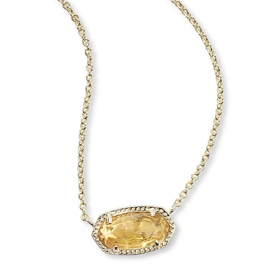 Kendra Scott Elisa Pendant Necklace in Citrine