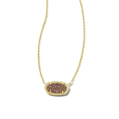 Kendra Scott Elisa Pendant Necklace in Spice Drusy