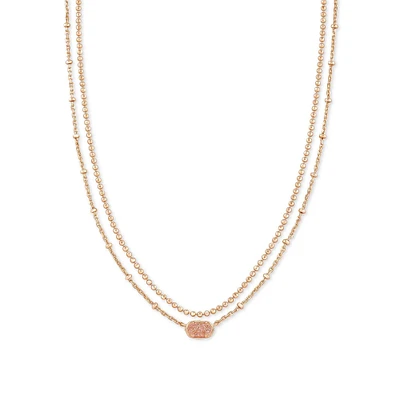 Kendra Scott Emilie Multi-Strand Necklace in Sand Drusy