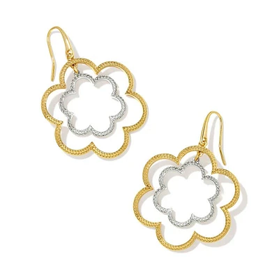 Kendra Scott Susie Open Frame Earrings in Mixed Metal