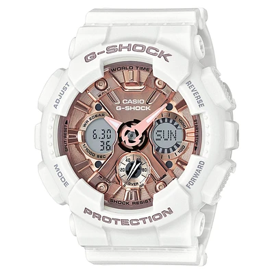 Ladies' Casio G-Shock S Series White Resin Watch GMAS120MF-7A2