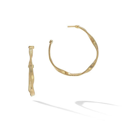 Marco Bicego Yellow Gold Small Hoop Earrings | Marrakech Collection