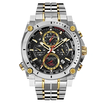 Men's Bulova Precisionist Chronograph Two-Tone Watch 98B228