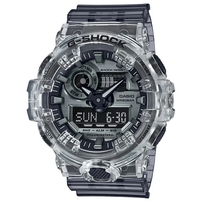 Men's Casio G-Shock Analog-Digital Skeleton Semi-Transparent Resin Watch GA700SK-1A