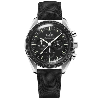 OMEGA Speedmaster Moonwatch Professional Co-Axial Master Chronometer Chronograph Black Nylon Strap Watch | 42mm | O31032425001001