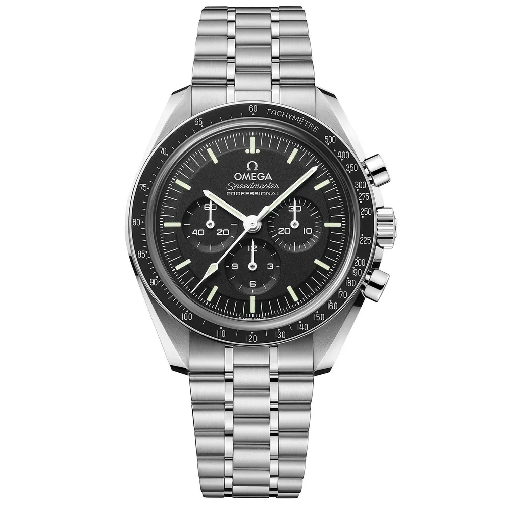 Omega Moonwatch 42 mm Watch in Black Dial