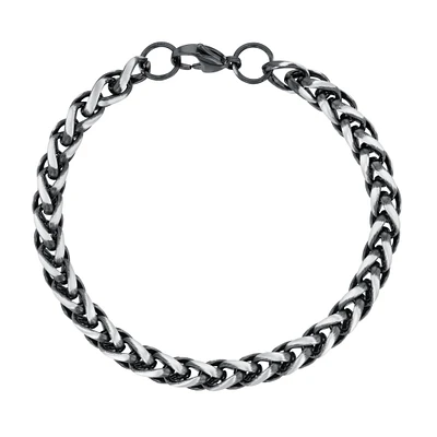 Men's Stainless Steel Wheat Chain Bracelet