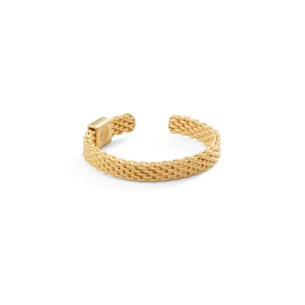 Metal Alchemist Moldable Mesh Ring, 14k Yellow Gold, 8mm