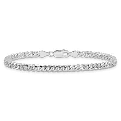 Miami Cuban 14k White Gold Chain Bracelet 4.25mm