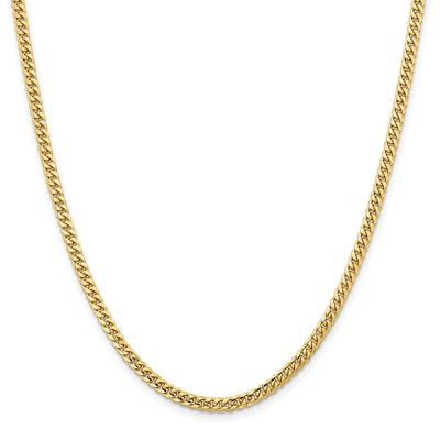 Miami Cuban 14k Gold Chain Necklace 3.5mm