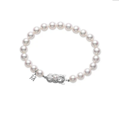 MIKIMOTO 6.5-7mm Akoya Cultured Pearl Strand Bracelet