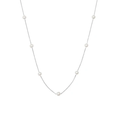 MIKIMOTO Akoya Cultured Pearl Station Necklace