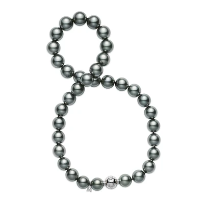 MIKIMOTO Black South Sea Cultured Pearl Strand Necklace - 16 Inches