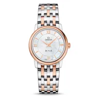 OMEGA De Ville Prestige Quartz Mother-of-Pearl Dial Two-Tone Watch | 27.4mm | O42420276005002