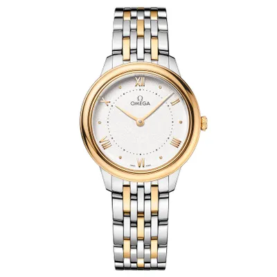OMEGA De Ville Prestige Quartz Stainless Steel and Yellow Gold Watch | 30mm | O43420306002002