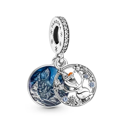 Pandora - Disney, Frozen Snow Olaf Double Dangle Charm