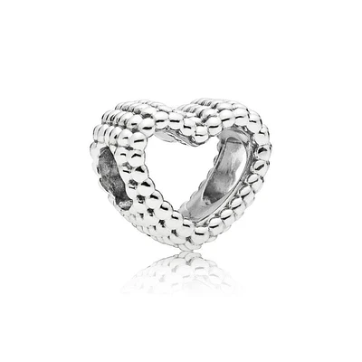 Pandora Beaded Heart Charm