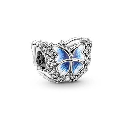 Pandora Blue Butterfly Sparkling Charm