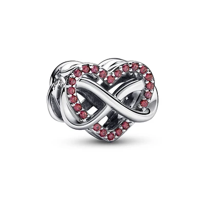 Pandora Family Infinity Red Heart Charm