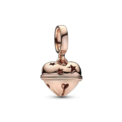 Pandora Festive Bell Dangle Charm | Rose Gold-Plated