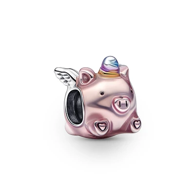 Pandora Flying Unicorn Pig Charm