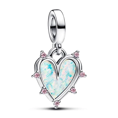 Pandora Friendship Opalescent Double Dangle Charm