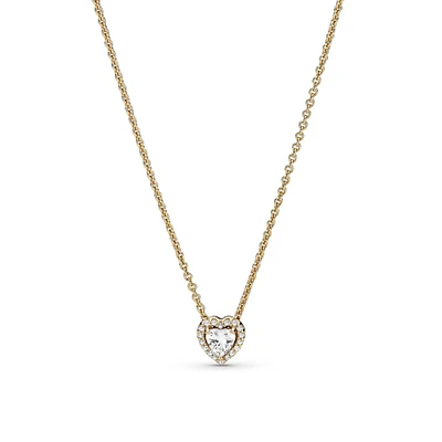 Pandora Gold Elevated Heart Necklace