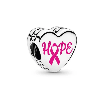 Pandora Hope Pink Ribbon Charm