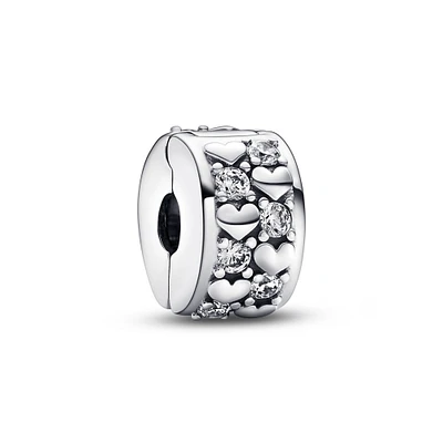 Pandora Infinite Hearts Sparkling Clip Charm