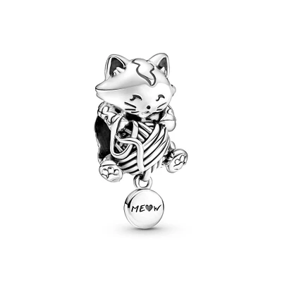 Pandora Kitten & Yarn Ball Charm