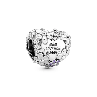 Pandora Mum Daisy Heart Charm