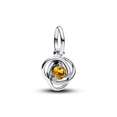 Pandora November Honey Eternity Circle Dangle Charm