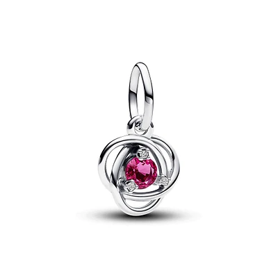 Pandora October Pink Eternity Circle Dangle Charm