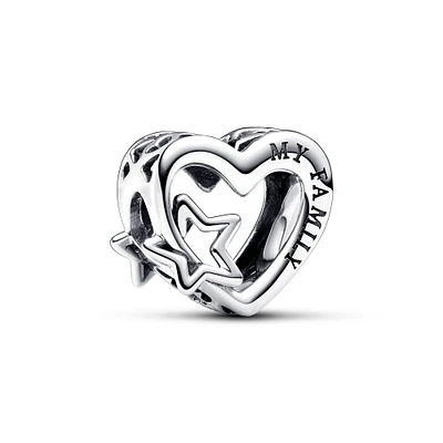 Pandora Openwork Family Heart & Star Charm