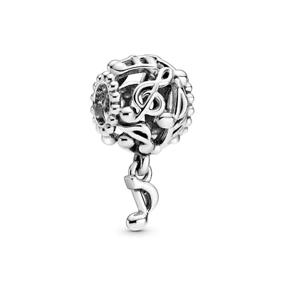 Pandora Openwork Music Notes Charm