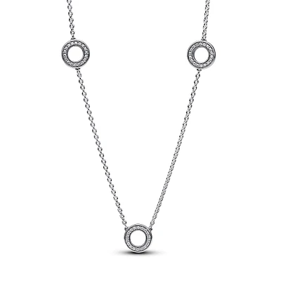 Pandora Pavé Circles Chain Necklace