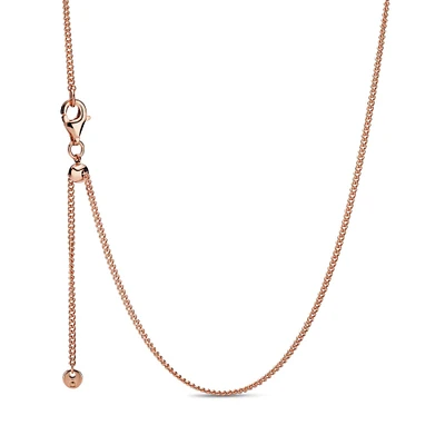 Pandora Curb Chain Necklace, Rose Gold-Plated