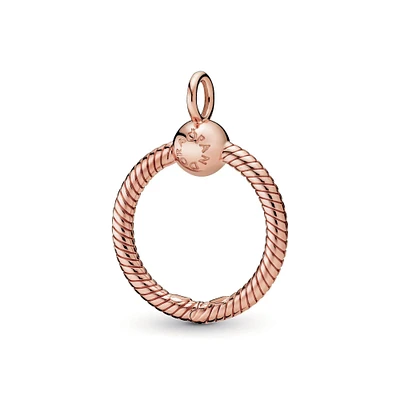 Pandora Moments O Pendant, Rose Gold-Plated, Small